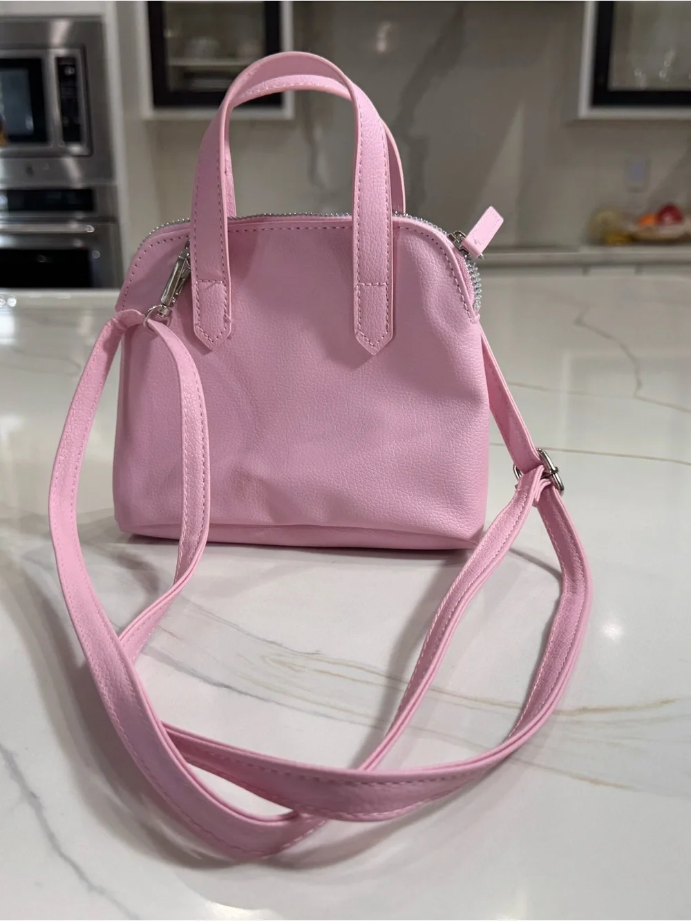 Hello Kitty Kids Pink Character Crossbody Purse with Bow Accent